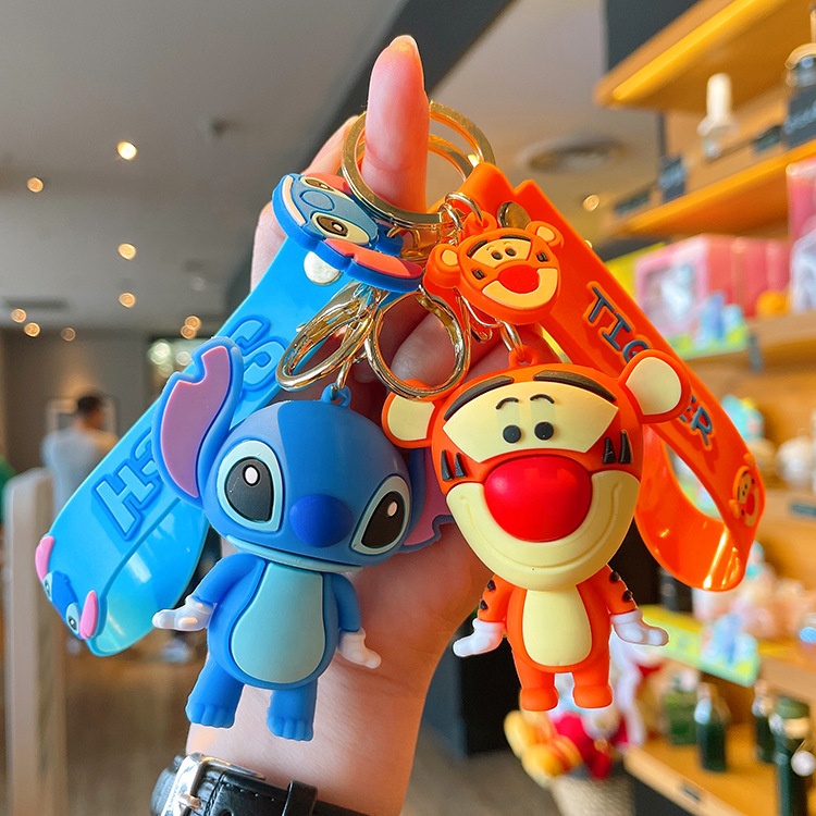 Аниме брелок Winni Pooh Owl Tigger Roo kanga Eeyore llaveros с браслетом брелок Аксессуары для девочек и детей