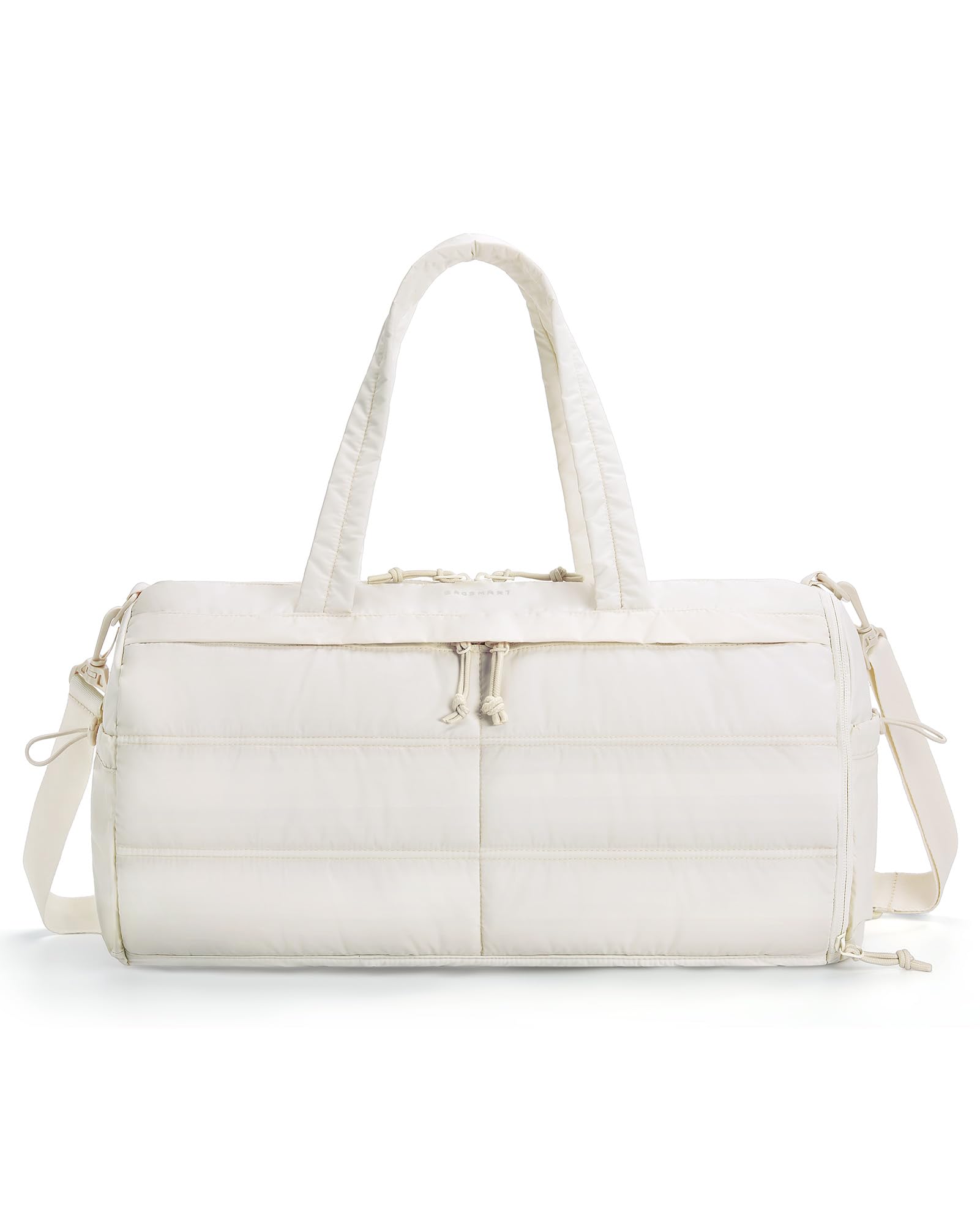 Puffer Small Gym Bag for Women Lightweight Duffel Bag with Shoe Compartment Duffel Bag with Shoe Compartment