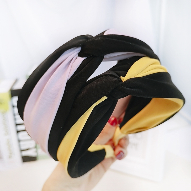 African Fashion Girls Wide Cross Knotted Headband Hair Accessories for Women