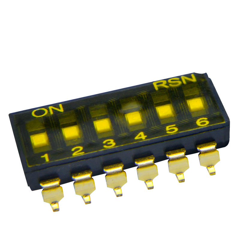 HONGJU SMD 6 Position DIP Switch With 6 Position Switch