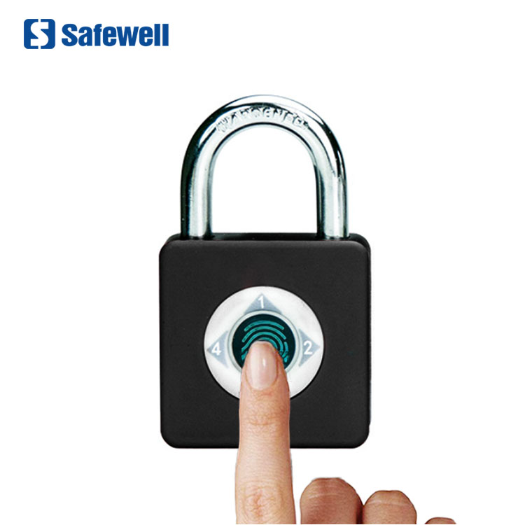 Висячий замок Safewell SWPLF02 с Usb-зарядкой и отпечатком пальца