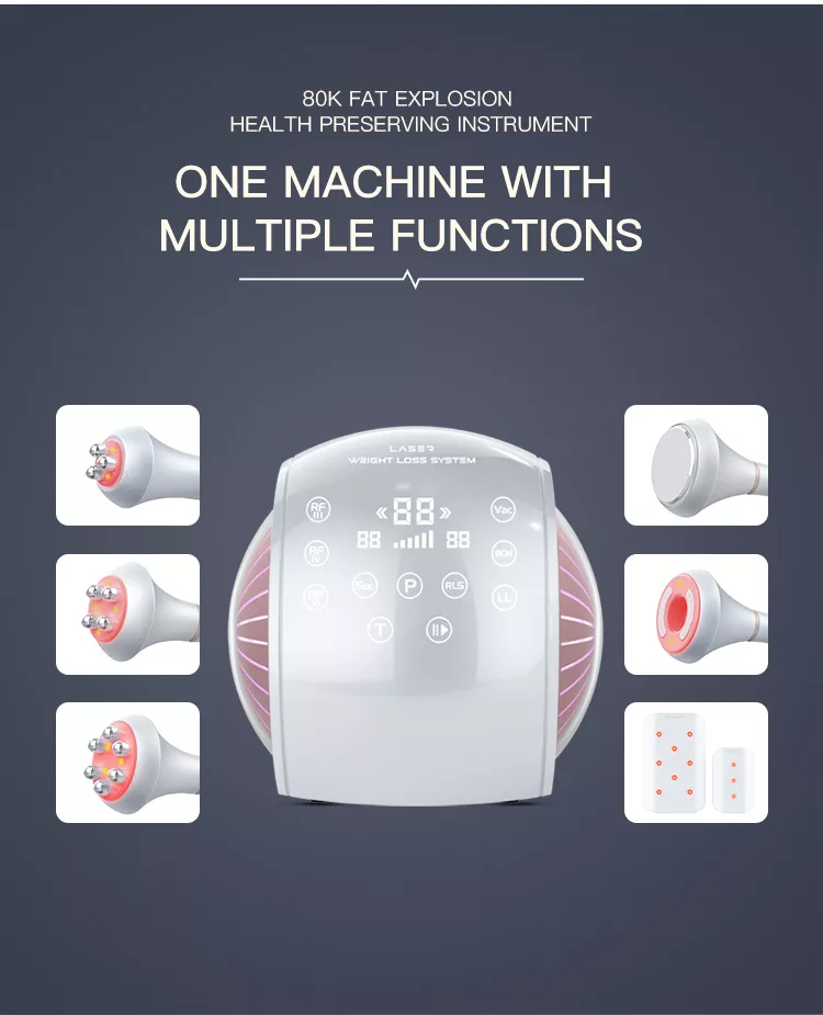 Immediate effect ultrasonic 6-1 cavitation slimming machine/lipo weight loss laser beauty salon equipment
