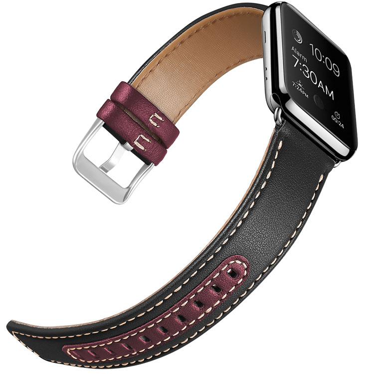 Кожаный ремешок Coolyep для Apple Watch Band, кожаный ремешок для iwatch Series 1/2/3/4/5/6 SE