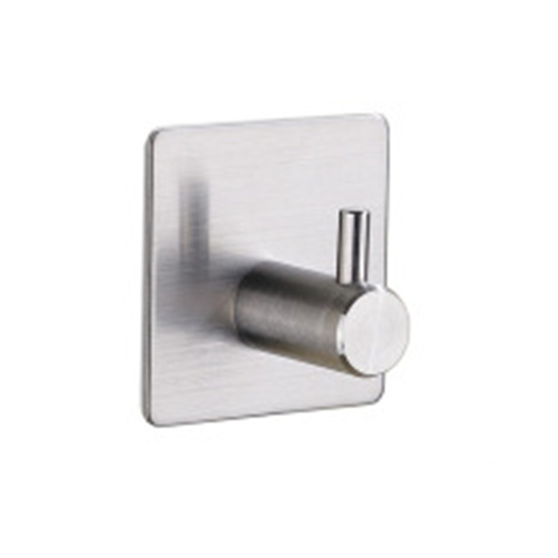 Self adhesive hooks, heavy duty stick hooks on walls to hang towels, waterproof stainless steel silver towel hangers hook