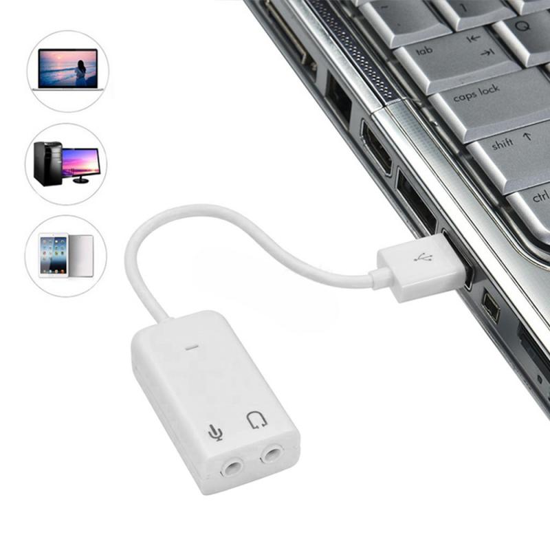 3,5 мм Aux стерео конвертер USB звуковая карта Внешний аудио адаптер для гарнитуры/настольных компьютеров
