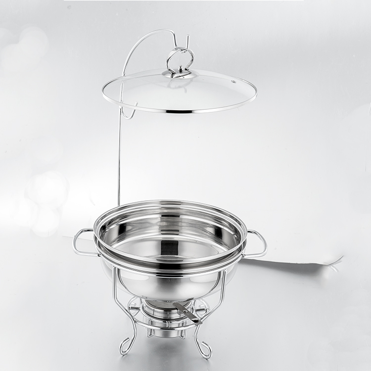 Supplies wholesale high quality luxury hospitality supplies warmer dish chafing With glass cover chafing dish