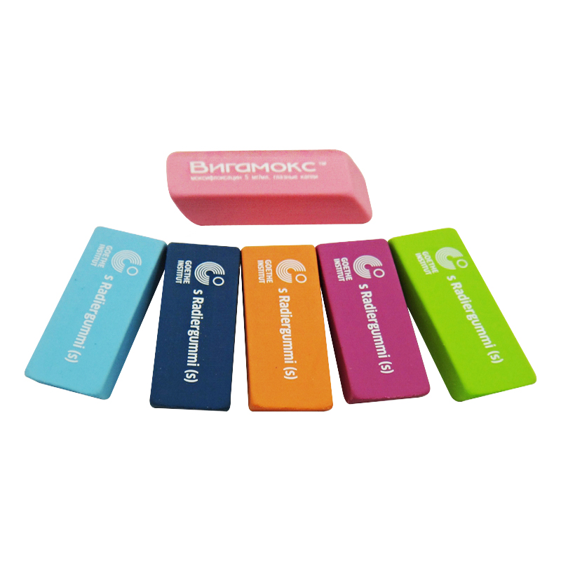 Chinese Stationery School Office Cute Trapezoidal Colored Eraser Art Giant Eraser For Children