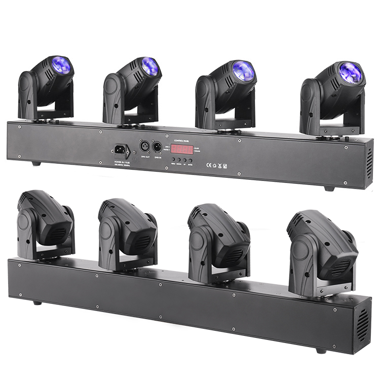 Professional party lights sharpy stage lighting 10w rgbw 4 moving head led beam bar dj lights