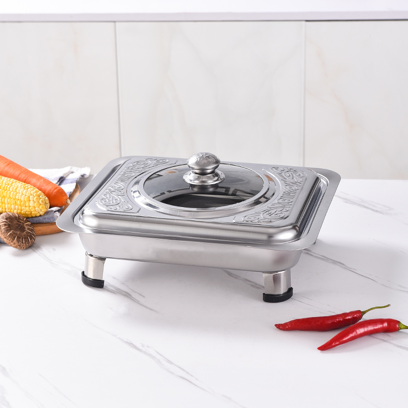 Cheap Factory Price High Grade Removable Dish Food Warmer & Server Chafing Dishes Buffet Hotel Buffet Food Equipment Food Warm