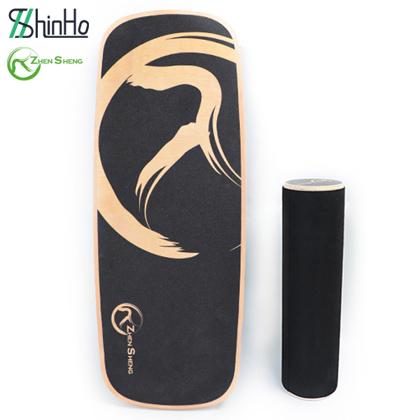 Zhensheng custom printed wooden balance board roller