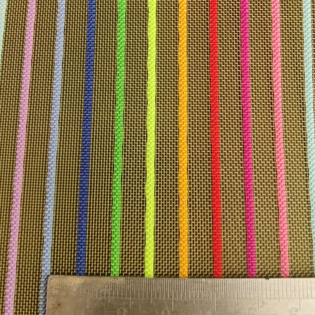 Nylon ten-color straight striped mesh,shoe material,bag fabric