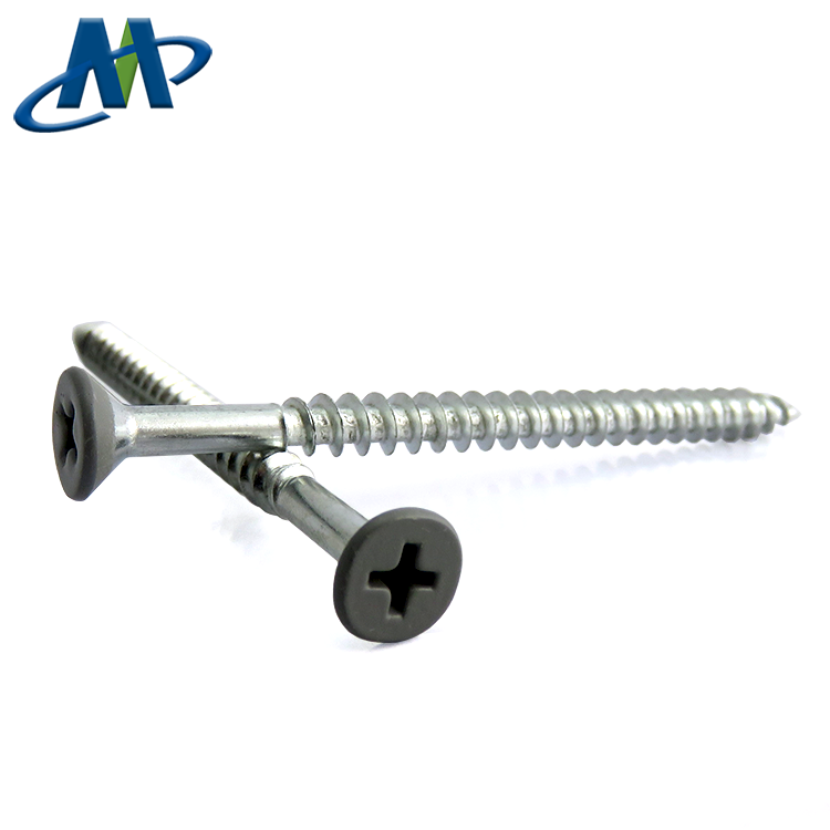 Factory Price White Galvanized Phillips Self Tapping Flat Head Wood screw
