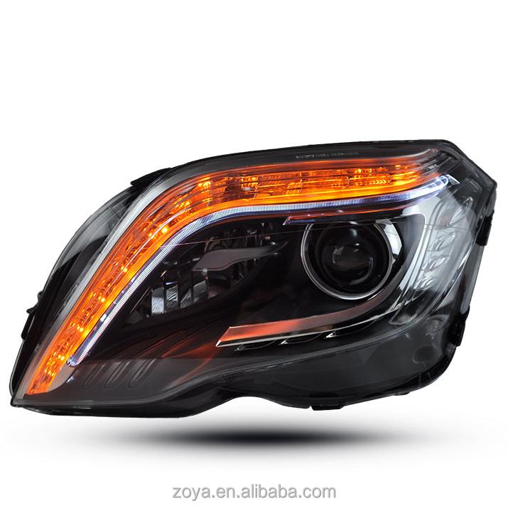 Headlamp assembly Retrofitting high with xenon LED daytime running light lens tuning light for 13-15 GLK class 200 260 300 350