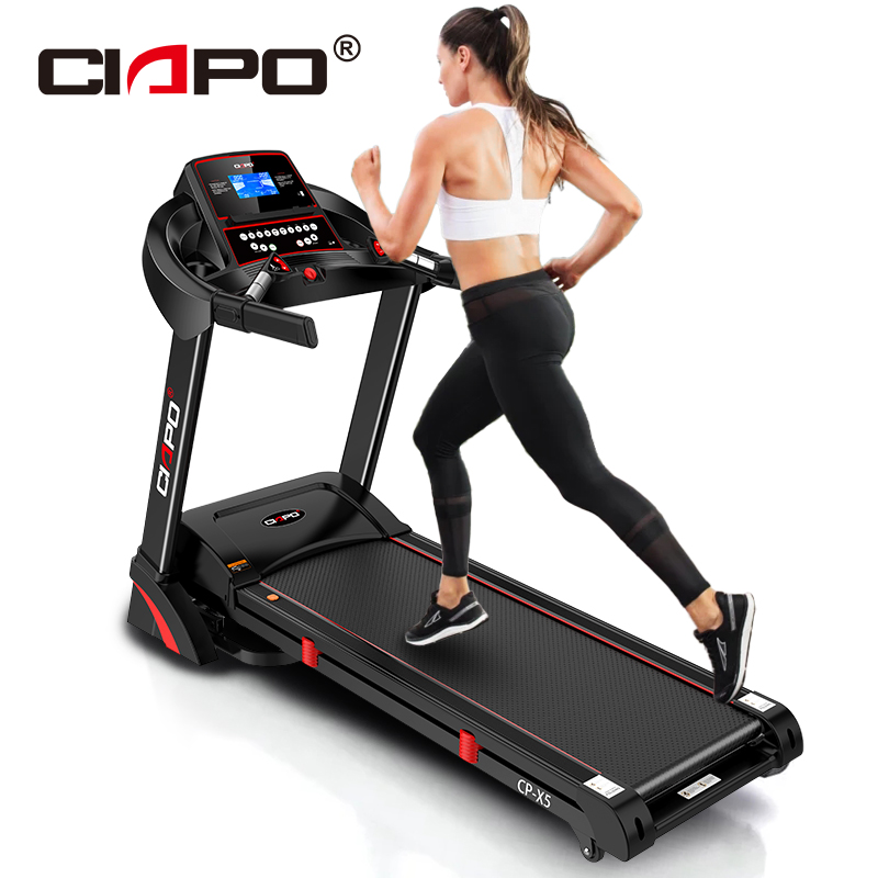 Складная моторизованная беговая дорожка CIAPO с автоматическим наклоном, электрическая беговая машина, оборудование для спортзала, ЖК-экран