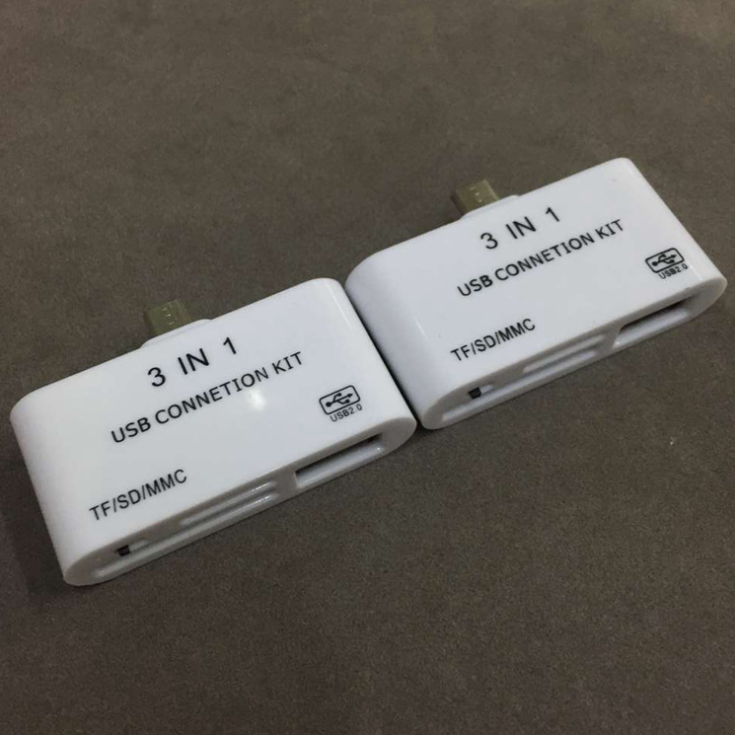 All In 1 Micro Usb Hub Otg Card Reader Adapter Tf M2 Cf Sd Smart Card Reader