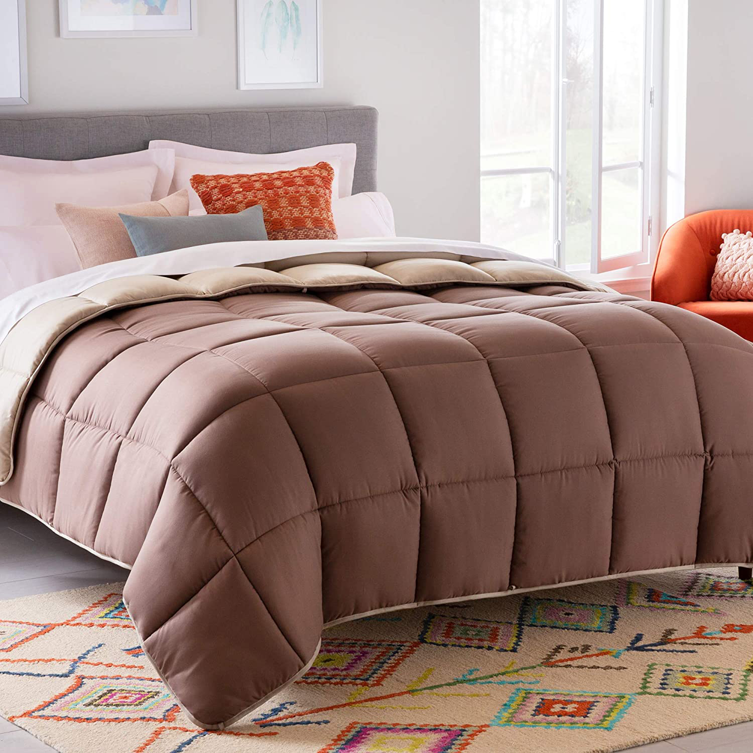 Amazon Hot Selling Queen Size Soft Polyester Fiber Microfiber Winter Warm Bed Quilt