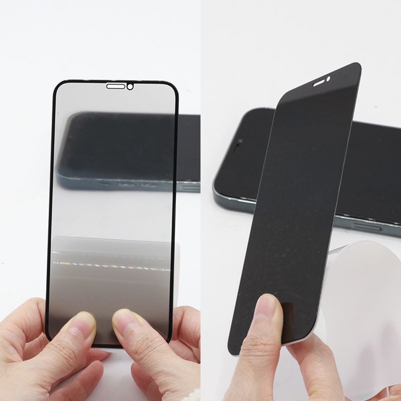 A2021 3D Golden privacy mobile cell phone tempered glass Screen Protector cover Film Anti Spy Glare for Iphone X XR XS MAX 11 12