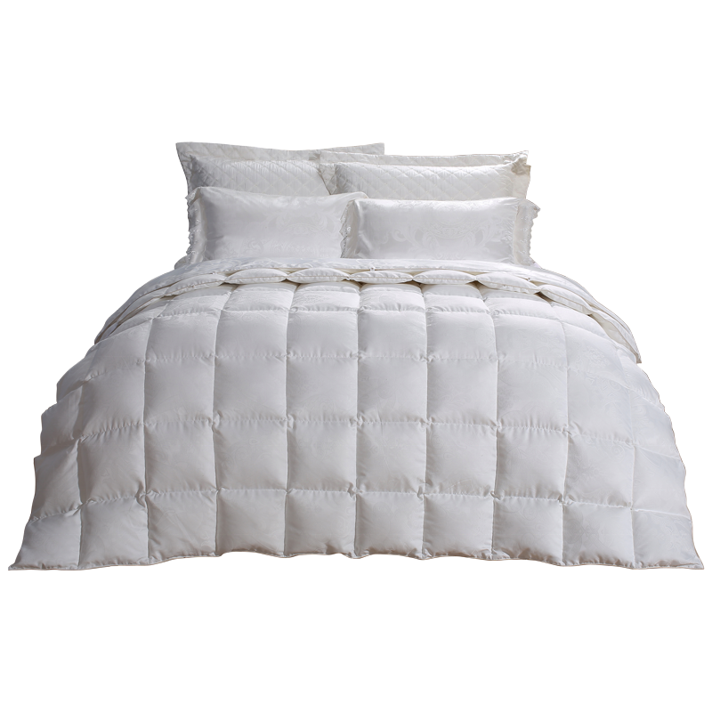 White Feather and Down Quilt Goose Duvet for All Seasons