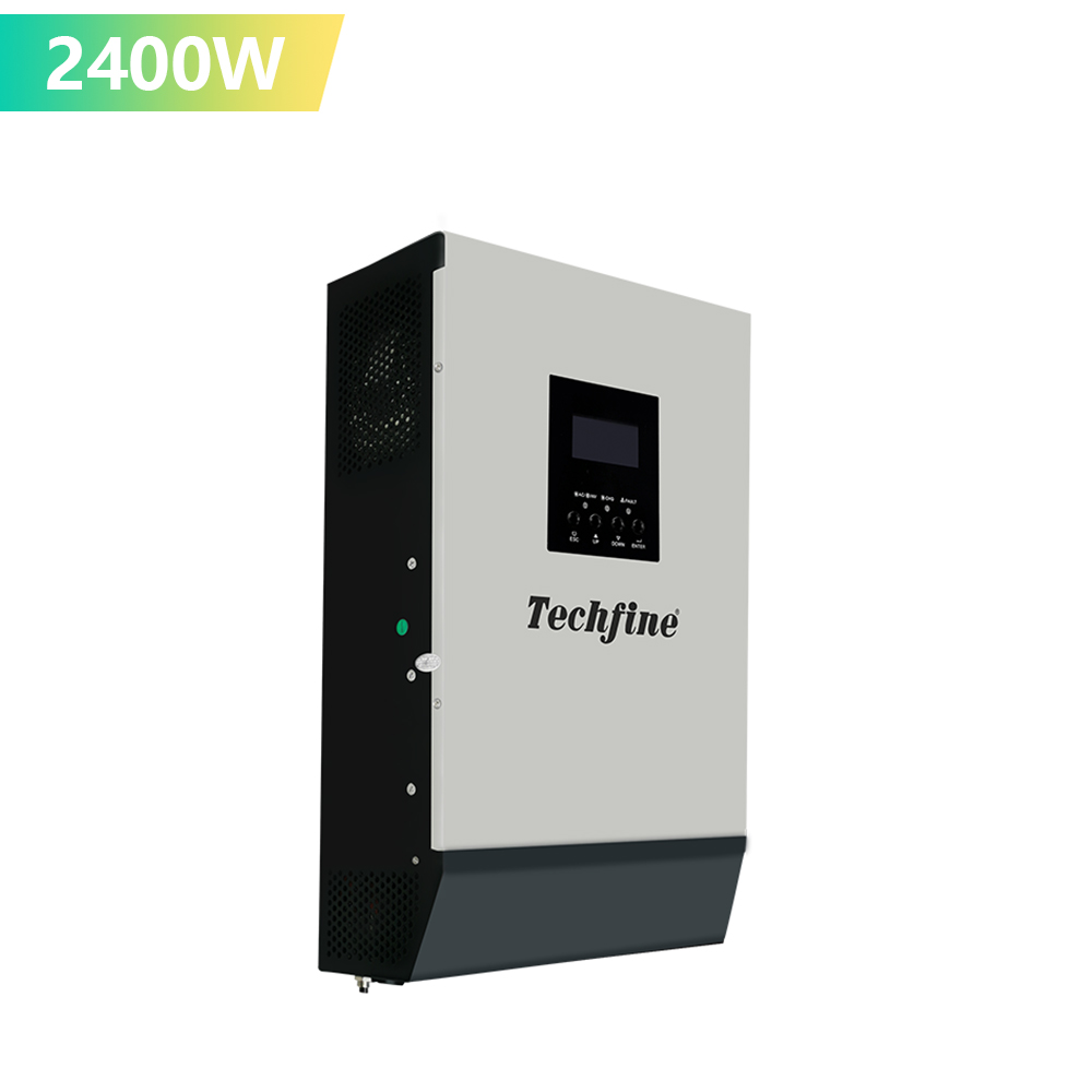 Techfine лучшие продажи 3000VA 2400W решеточный Солнечные фотоэлектрические сети Гибридный со слежением за максимальной точкой мощности, солнечный инвертор для солнечной системы