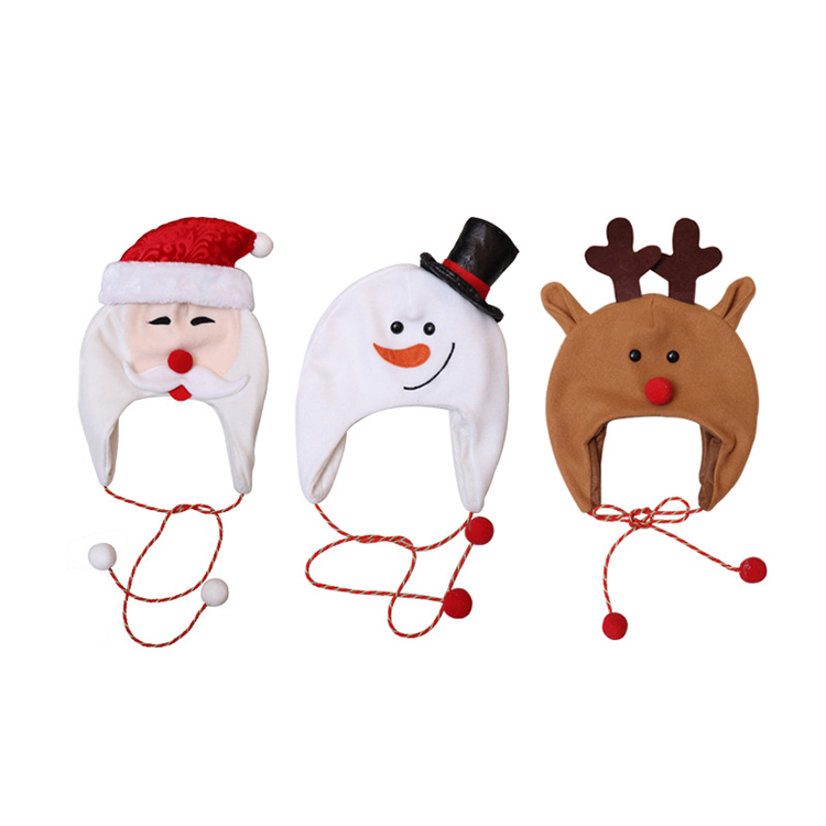 Online Shop Best seller New Design Idea 2021 Cartoon Cute Warm Hat Christmas Hat Short Adult Children Unisex for Party