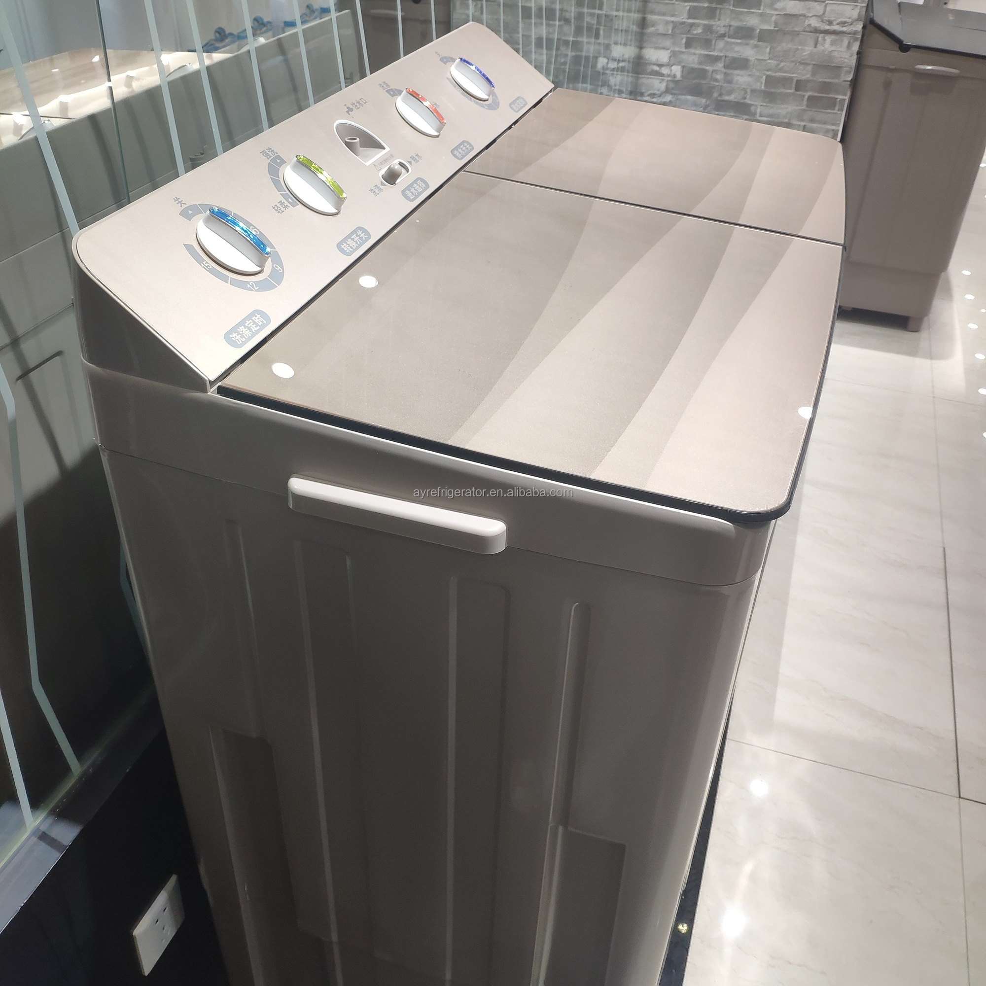 Top loading 18KG Large capacity Semi Automatic portable washing machine with spin dryer Laundry Appliance for home