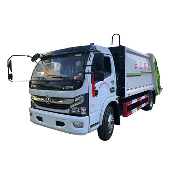 Large loading capacity 9cbm gvw 12 tons diesel 165hp engine left steering collector disposal truck garbage vehicle
