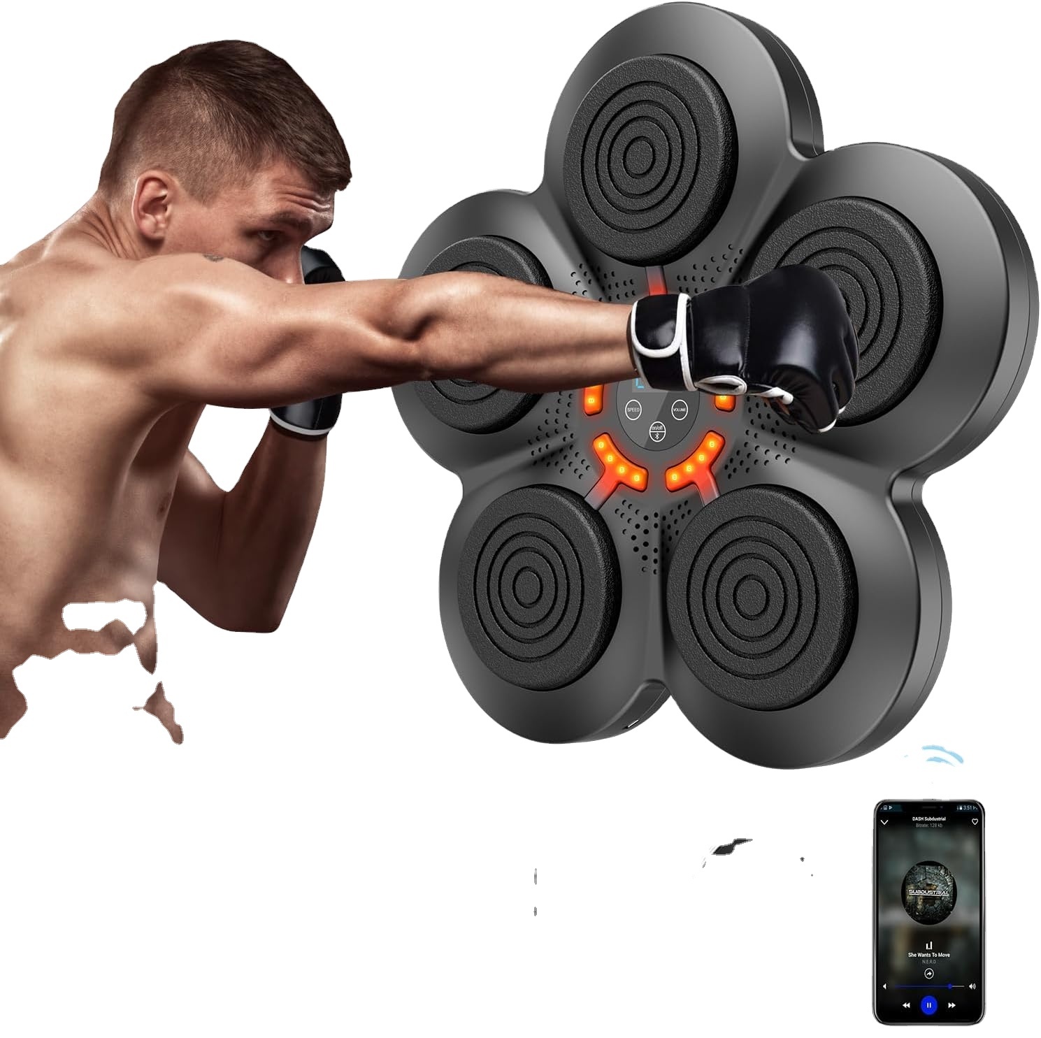 2024 Certified Home Wall Mount Workout Machine Adult Smart Electronic Music Boxing Machine Equipment
