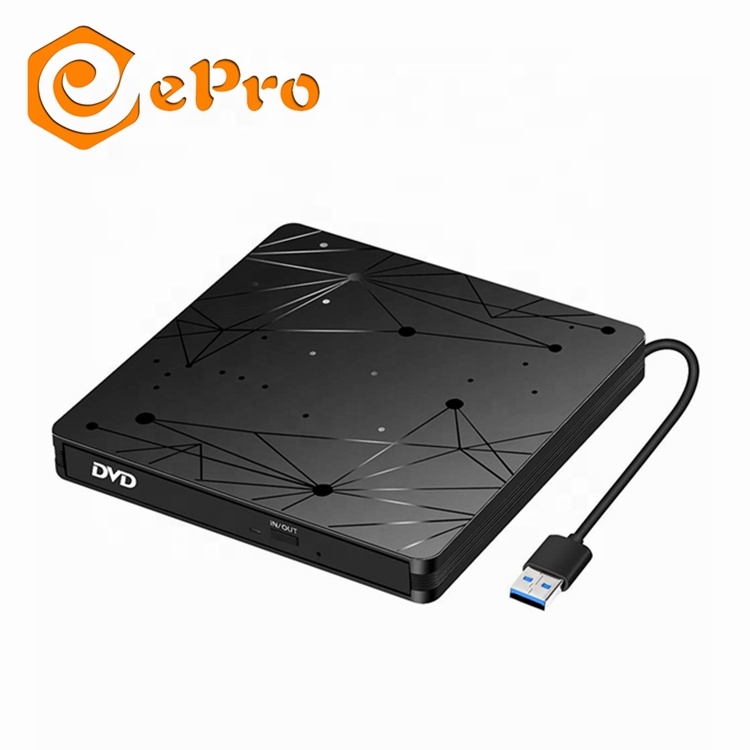 Epro новые EDD06 dvd-привод записывающийся-рекордер USB 3,0 внешний CD/DVD-ROM CD-RW для портативных ПК win10 win7