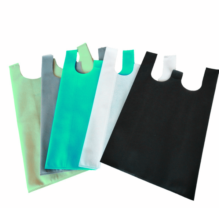 Изготовленная на заказ печатная посылка оптовая торговля продуктовый recyclable t-shirt shopping plastic bag