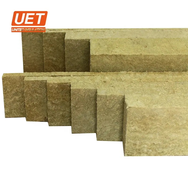 Good quality mineral fiber rock wool manufacture in china 50mm-200mm thick bare rock wool boards for thermal insulation
