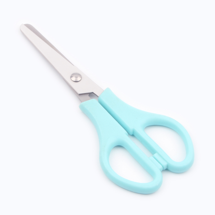 Hot Sale Color office School stationery kids scissors 5.25" Plastic Scissors