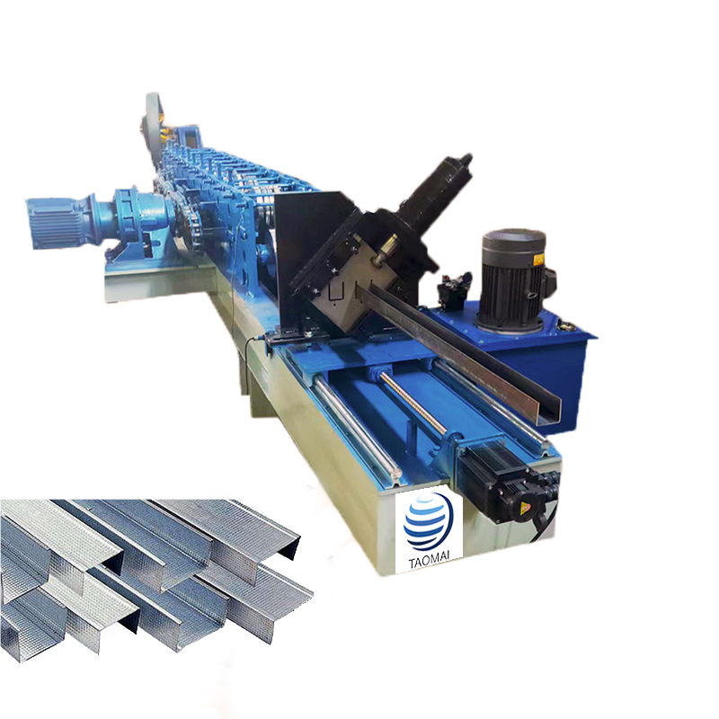 Light gauge steel frame furring channel frame roll forming machine