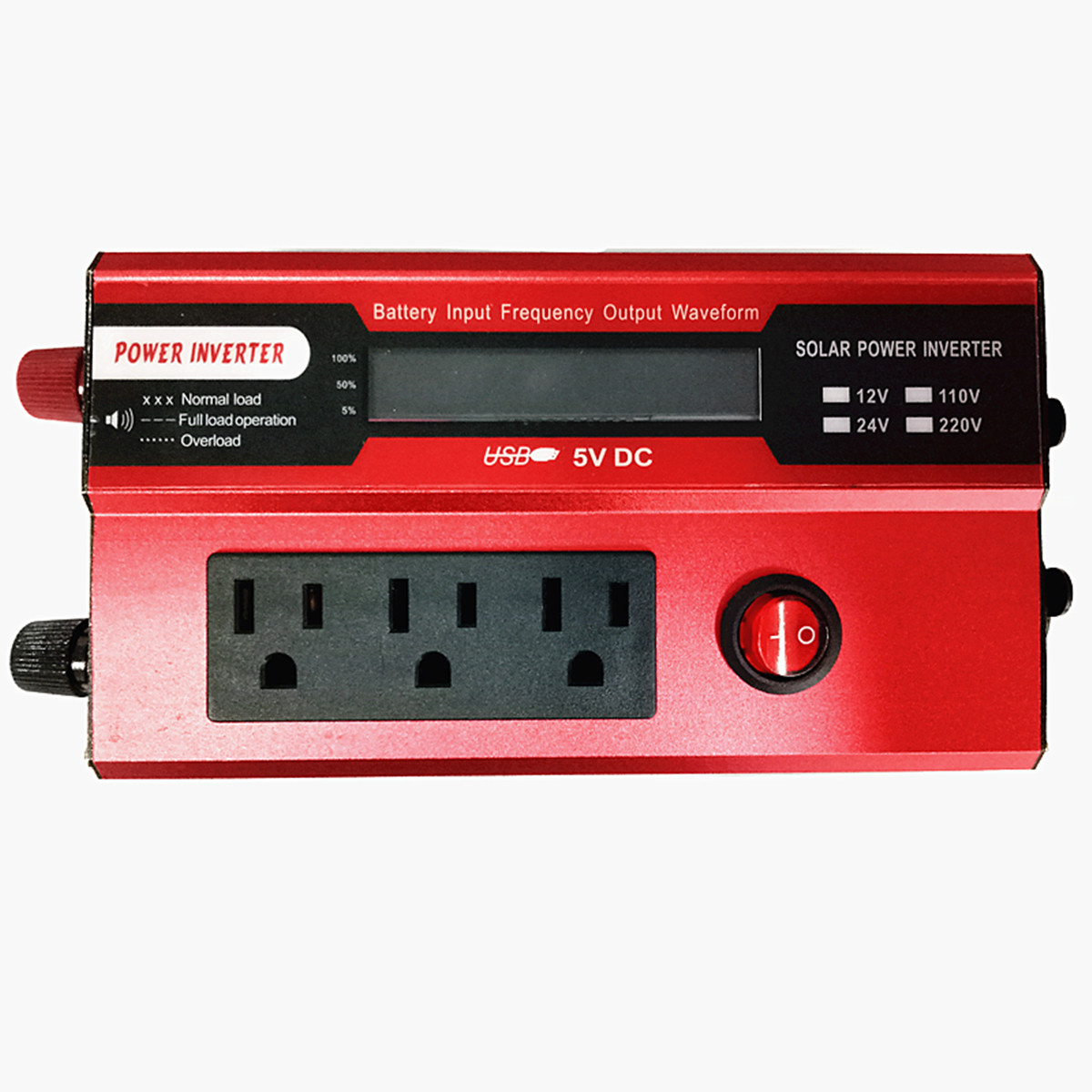 Amazon Hot Selling Three Socket Inverter 600W LCD Display DC To AC Full Power Inverter For Car