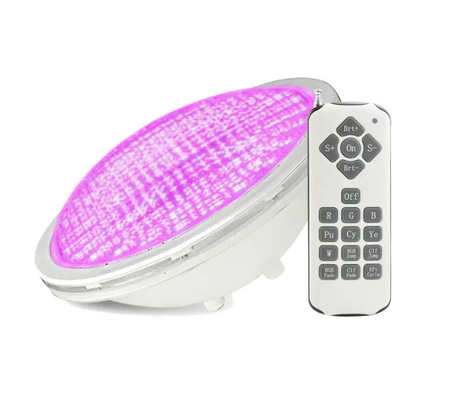 Wireless Remote 15 Watt Led Surface Wall Mounted Pool Light Underwater LED Swimming Pool Lamp Decoration Warm White Daylight