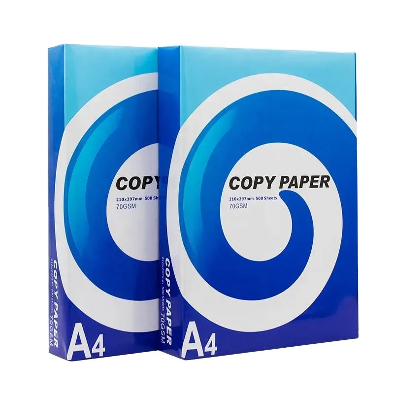 Chinese Manufacturer OEM 70GSM 75GSM 80GSM 100% pulp A4 paper copier 500 sheets/ream