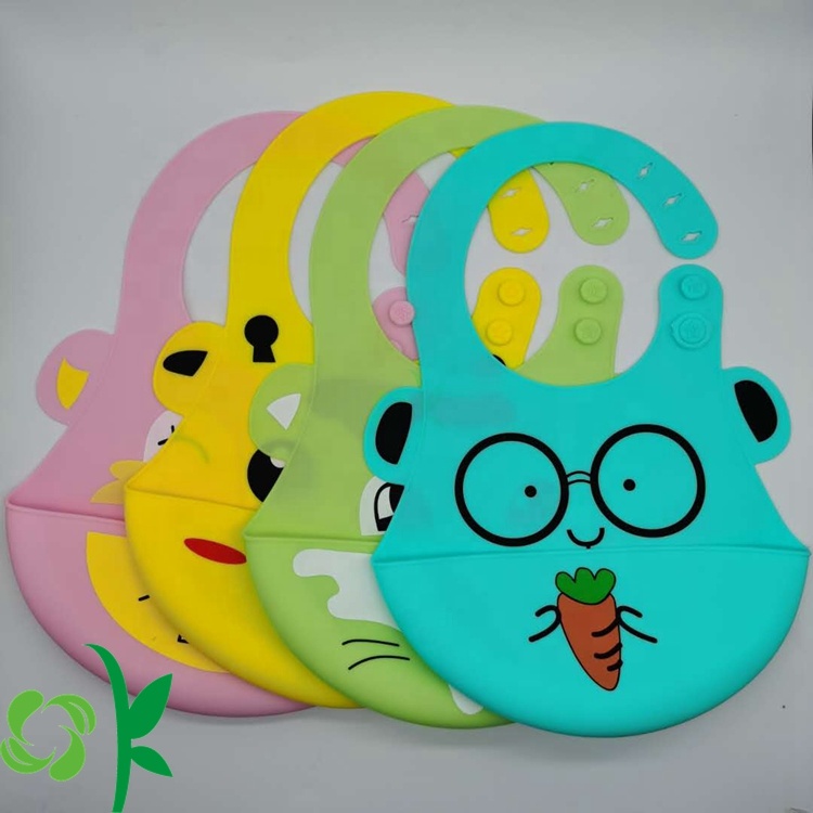 OKSILICONE замечательные цветные мягкие силиконовые детские нагрудники, водонепроницаемые безопасные нетаксические детские силиконовые нагрудники