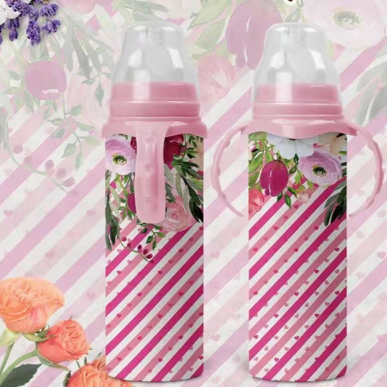 Чашка sippy из нержавеющей стали объемом 8 унций с крышкой для сублимации