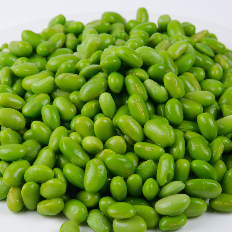 Замороженные зеленые соевые бобы Замороженные очищенные Edamame без стручков