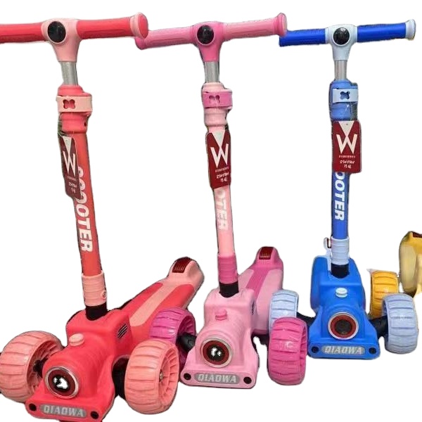 3 Wheel Kids Scooter with seat one-key removable Kick Scooter