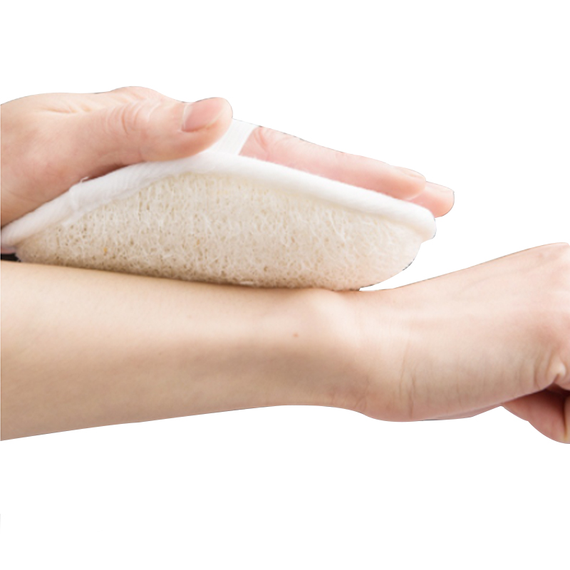 Wholesale Low Price Eco-friendly Biodegradable Natural Body Scrub Cloth Exfoliating Bath Wash Loofah White Sponge