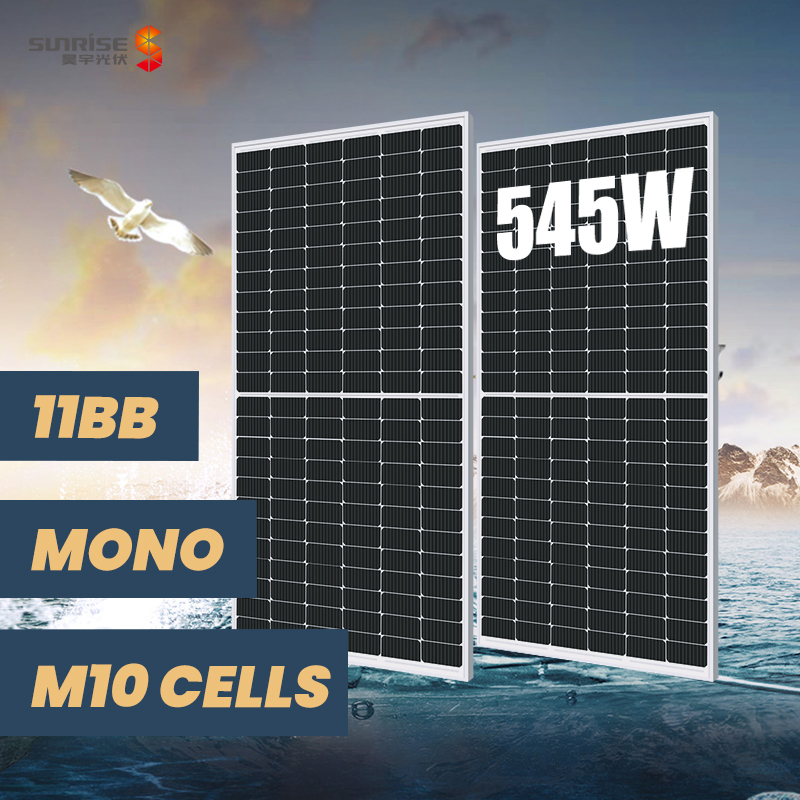 OEM 530w 535w 540w 545w билицевая солнечная панель pv модули TUV 11BB 144 ячеек моно полурежущая солнечная панель