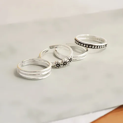 Hot Selling Sterling Silver Toe Ring INS Fashion Women Toe Rings Sterling Silver