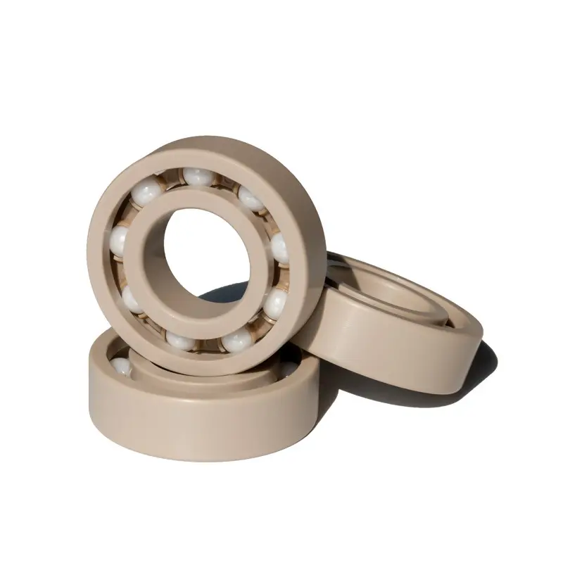 ceramic 10mm ptfe/peek bearing stirring flange turbocharger ball bearing peek cage peek ceramic ball bearing wheel reactor