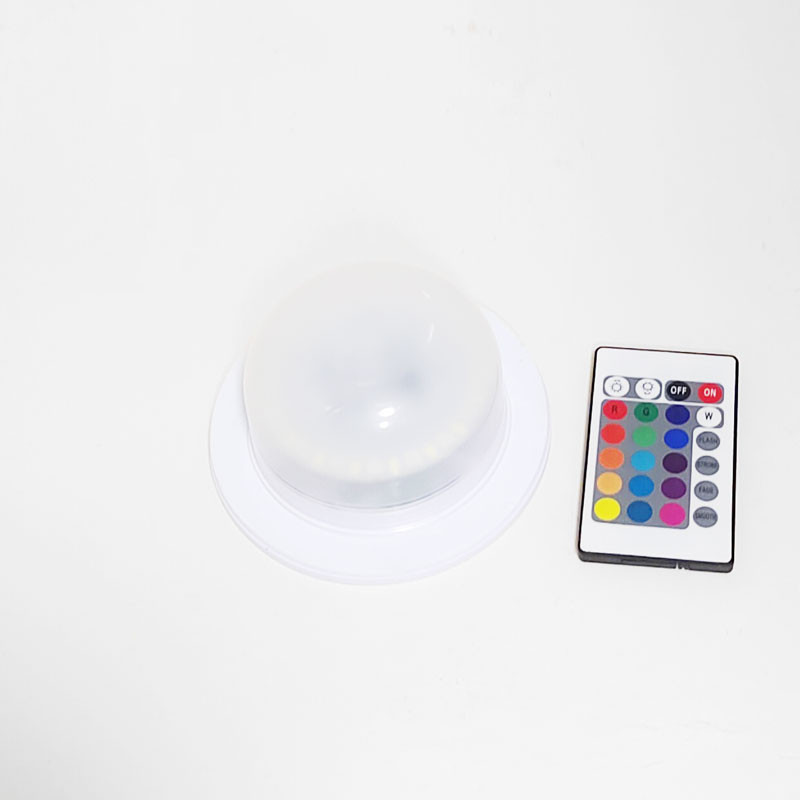 Battery Powered 16 Colors LED Dome Mood Light Base Under Table Lighting For Weddings