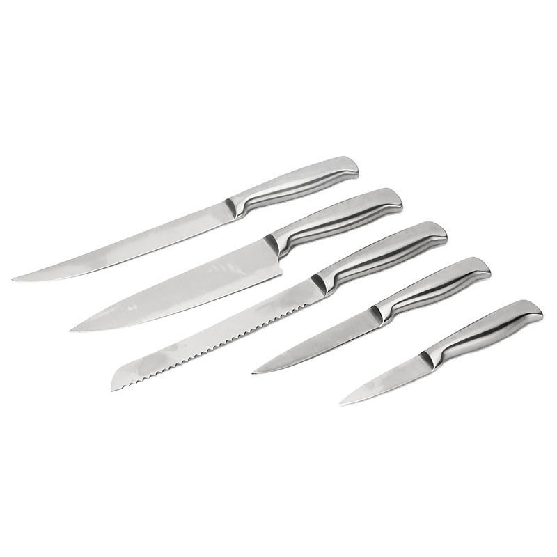 5pcs Kitchen Knife Set High Carbon Heavy Duty Stainless Steel Tools Knife Chopper Set