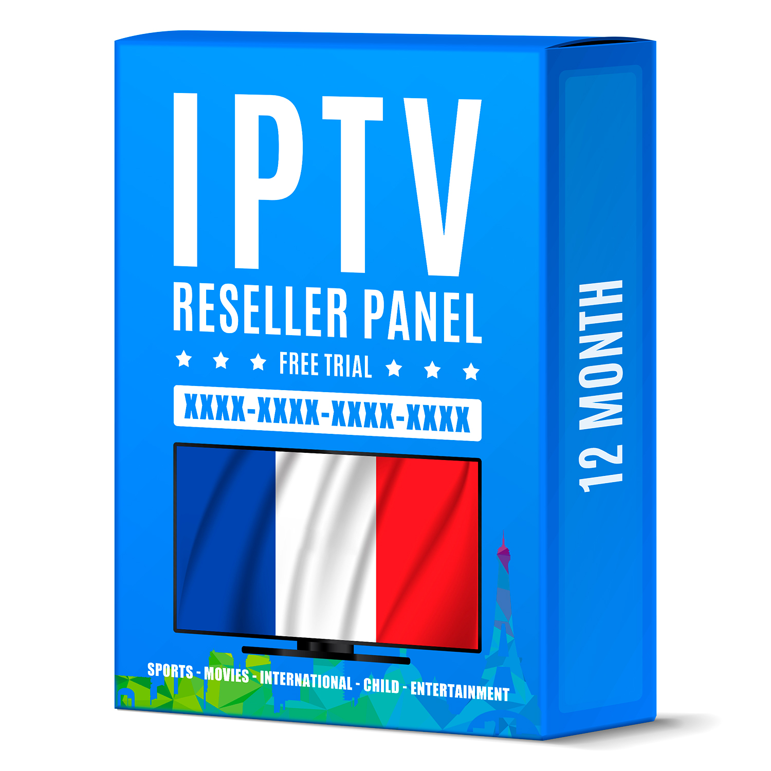 Франция 2021 Iptv XXX 12 месяцев Firestick Liste, Бесплатная пробная панель перепродажи ТВ-приставок Android M3U, кодовая приставка, подписка Iptv