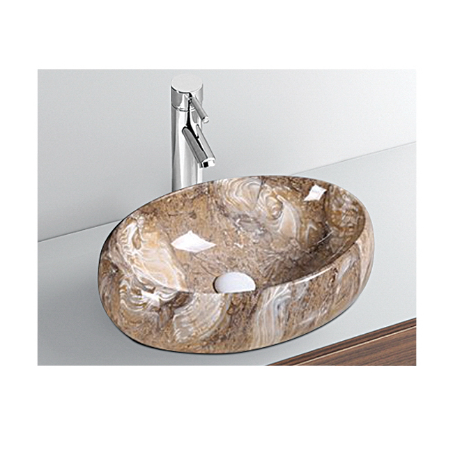 India market hand face washing basin big size water transfer coloured bathroom basins