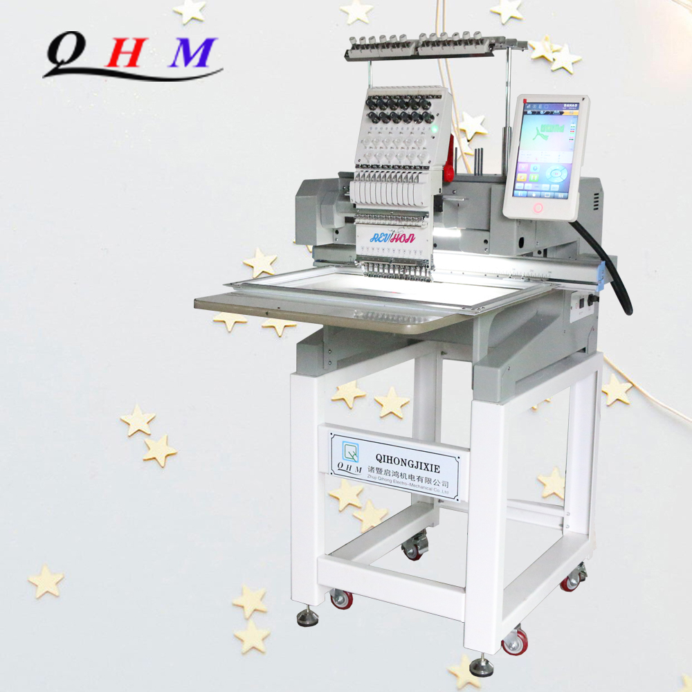 QH-XC1201 High Quality Single Head Computerized Hat Embroidery Machine With Competitive Price