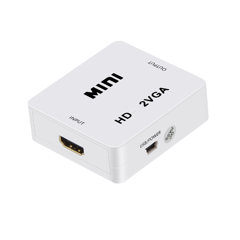 Мини HD видео конвертер коробка адаптер HD1080P HD2VGA с аудио питания для Xbox DVD PS3 проектор конвертер коробка