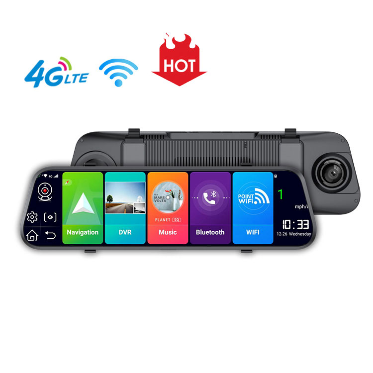 Автомобильный видеорегистратор EGO 4g, 10 дюймов, android 8,1, gps-навигатор, видеорегистратор с Wi-Fi, видеорегистратор с двумя объективами, камера заднего вида 4g